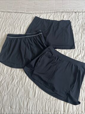 Black Active Skort Bundle Large